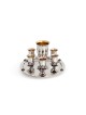 Small Liquor Silver Kiddush Cup with Amethyst , Passover Gifts , Israe