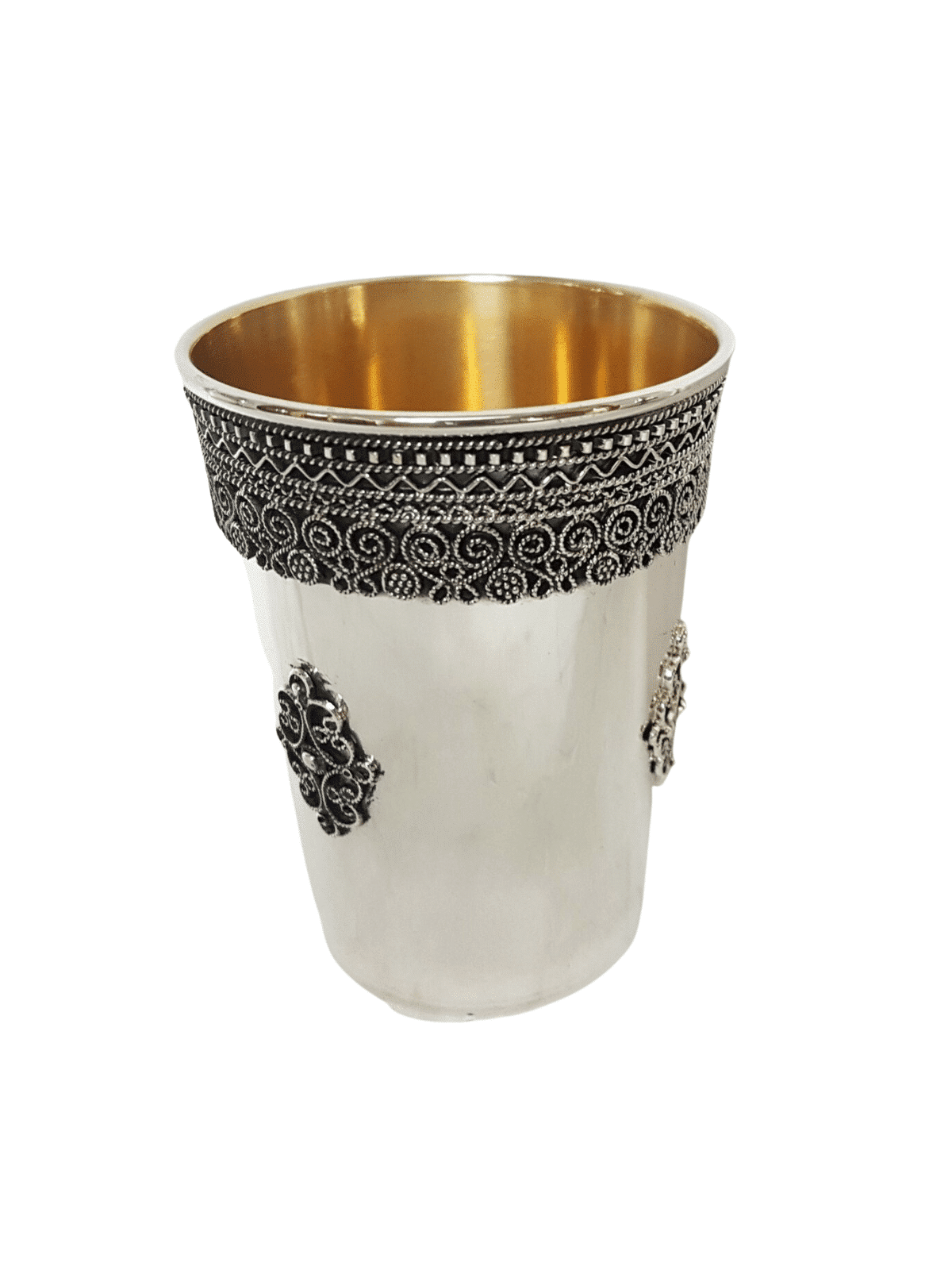 Coupe de Kiddouch Shabbat à l'ancienne de Sterling Silv, cadeaux de Pâque,