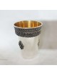 Coupe de Kiddouch Shabbat à l'ancienne de Sterling Silv, cadeaux de Pâque,
