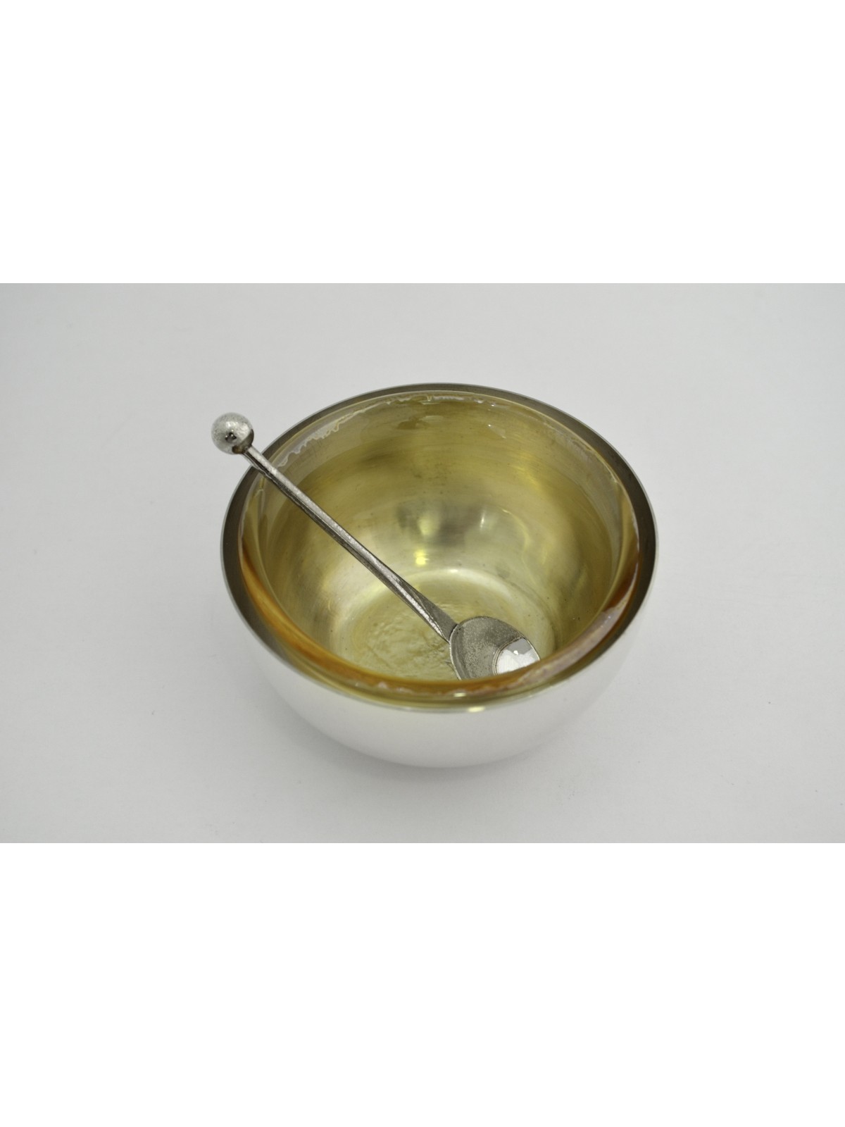 Unique Apple Shaped Honey Dish with Enamel , Tu B'Av Gifts , Israeli J