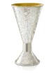 Sterling Silver Hammered Tapered Kiddush Cup Set , Modern Kiddush Cups