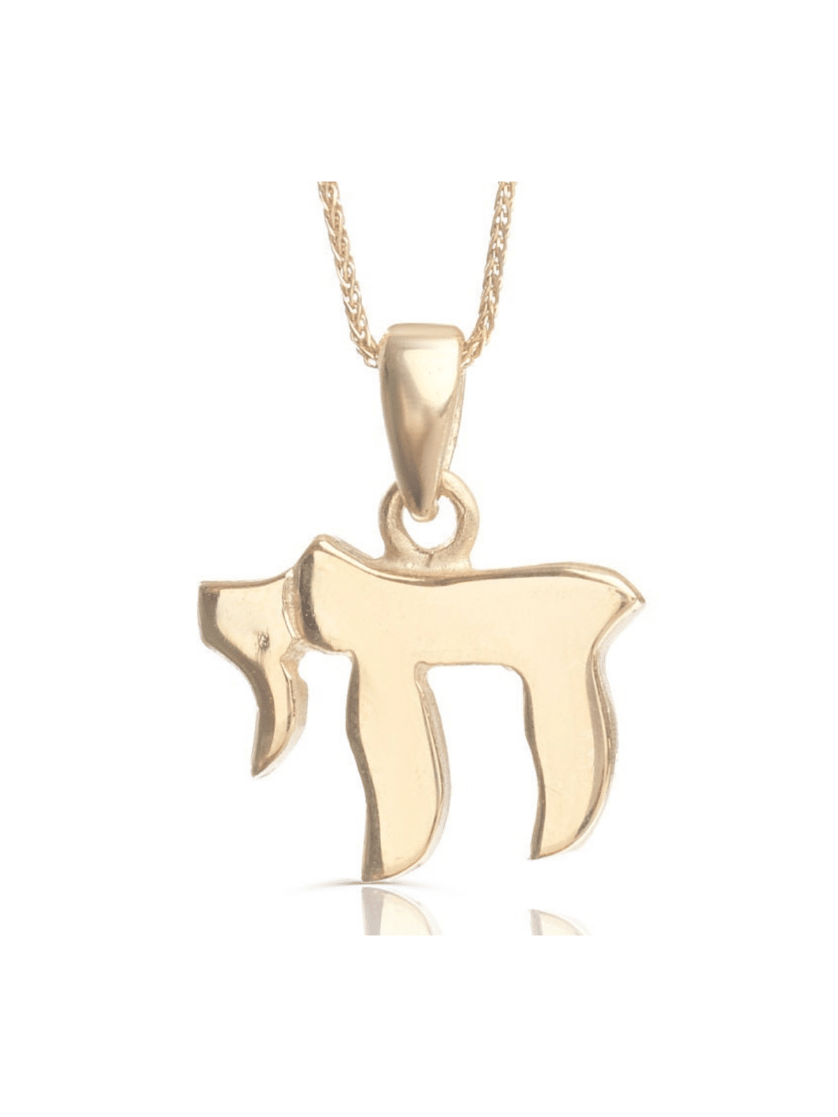 Stunning and Elegant Chai Gold Necklace , Tu B'Av Gifts , Israeli Juda