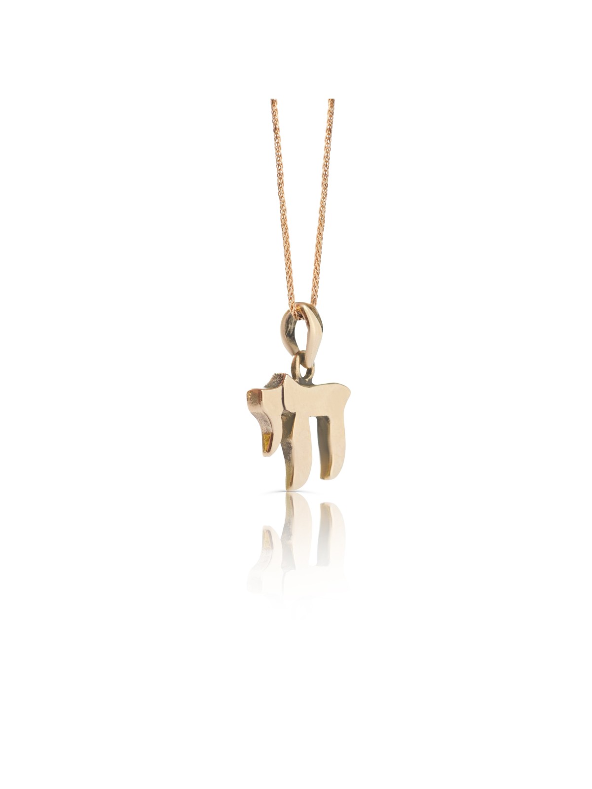 Stunning and Elegant Chai Gold Necklace , Tu B'Av Gifts , Israeli Juda