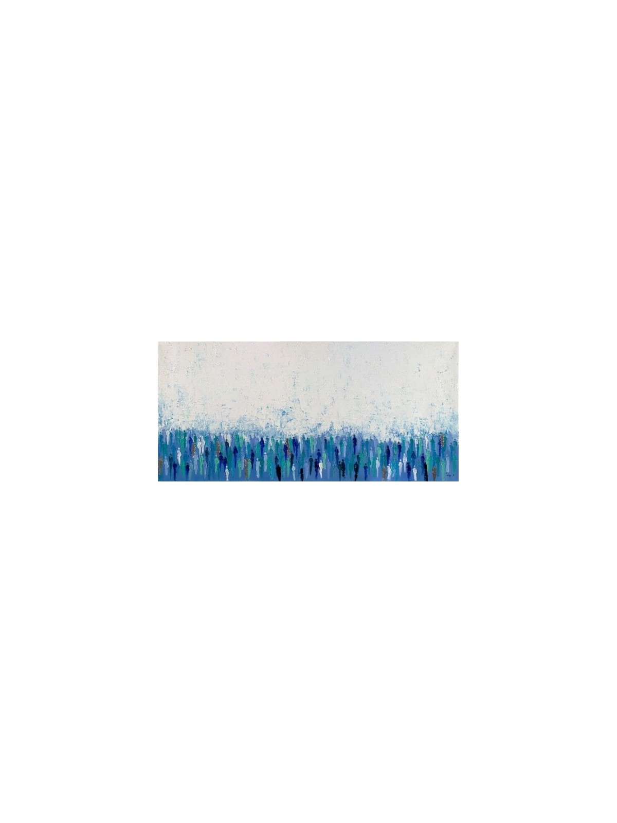 Peinture abstraite originale de couleurs à l’huile de Weste, abstrait juif A