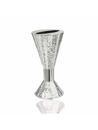 Bougie Havdalah martelée en argent sterling moderne Ho , Cadeaux Tu B'Av , I