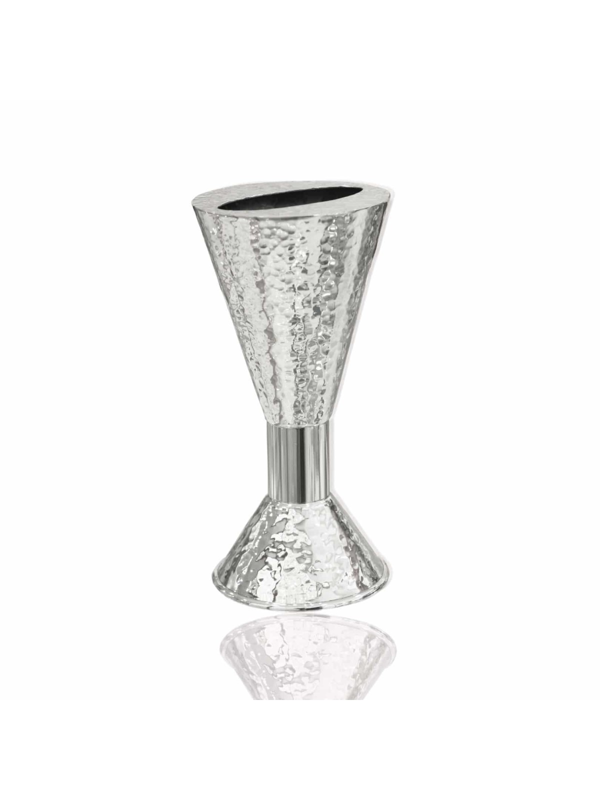 Bougie Havdalah martelée en argent sterling moderne Ho , Cadeaux Tu B'Av , I