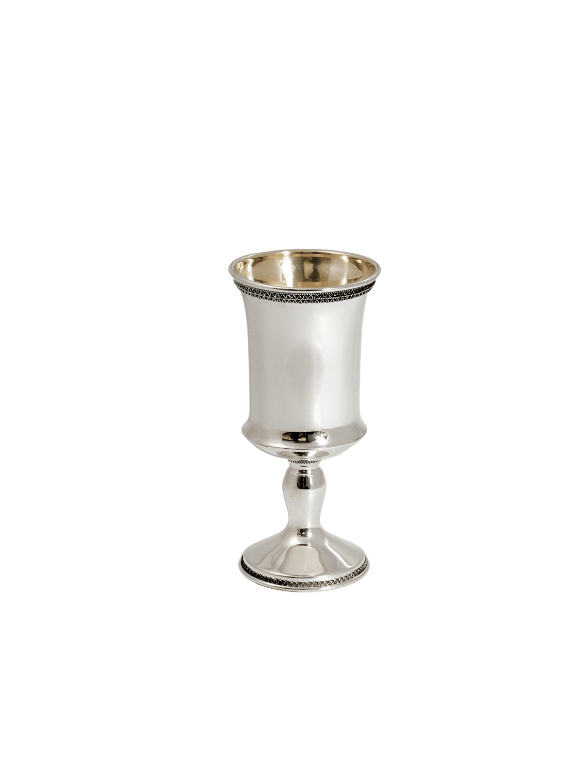 Coupe de Kiddouche en argent sterling au look épuré avec Decora, Coupes de Kiddouche, Est