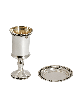 Coupe de Kiddouche en argent sterling au look épuré avec Decora, Coupes de Kiddouche, Est