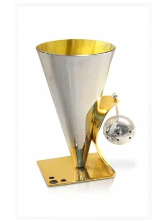 Sterling Silver and Brass Havdalah Set , Tu B'Av Gifts , Israeli Judai