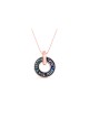 Shema Israel Round Gold Émaillé Pendentif , Cadeaux Tu B'Av , Jud israélien