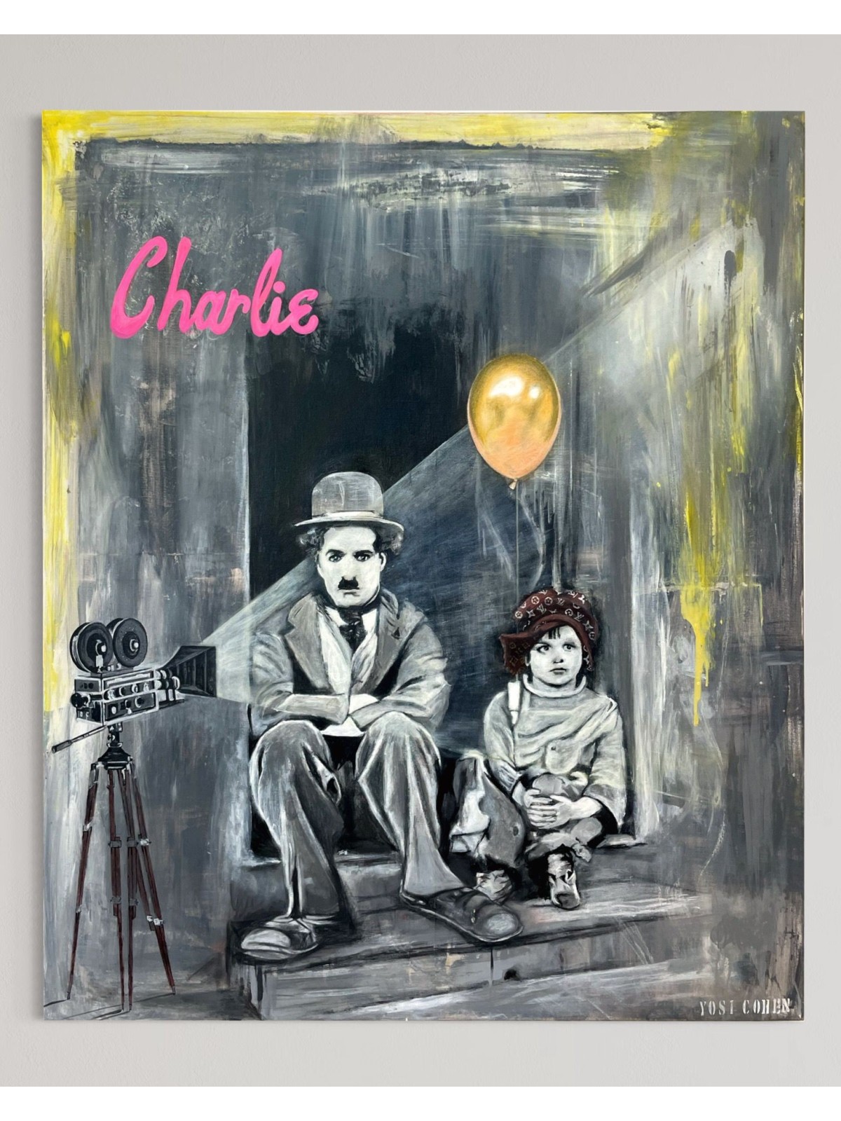 Nostalgie emblématique : Charlie Chaplin avec un Kid Pop A , Tu B'Av Gifts , I