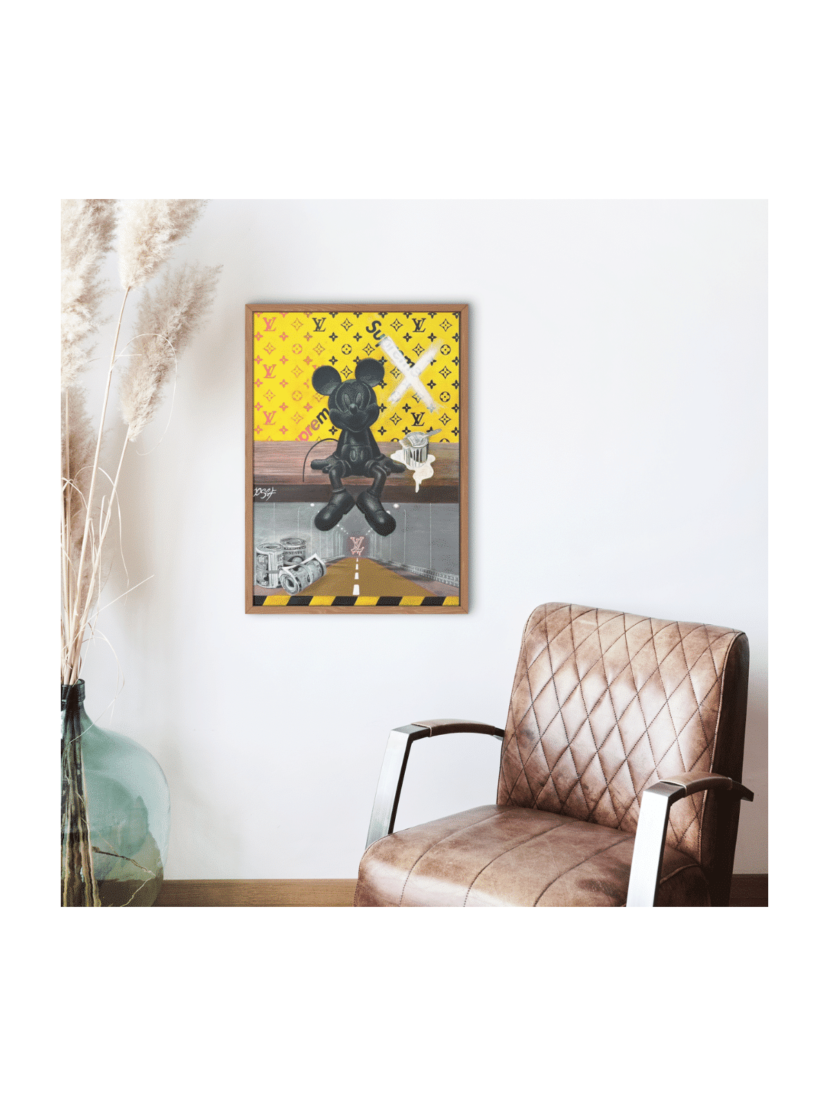 Fashionable Mickey Mouse On a Louis Vuitton Backgr , Tu B'Av Gifts , I