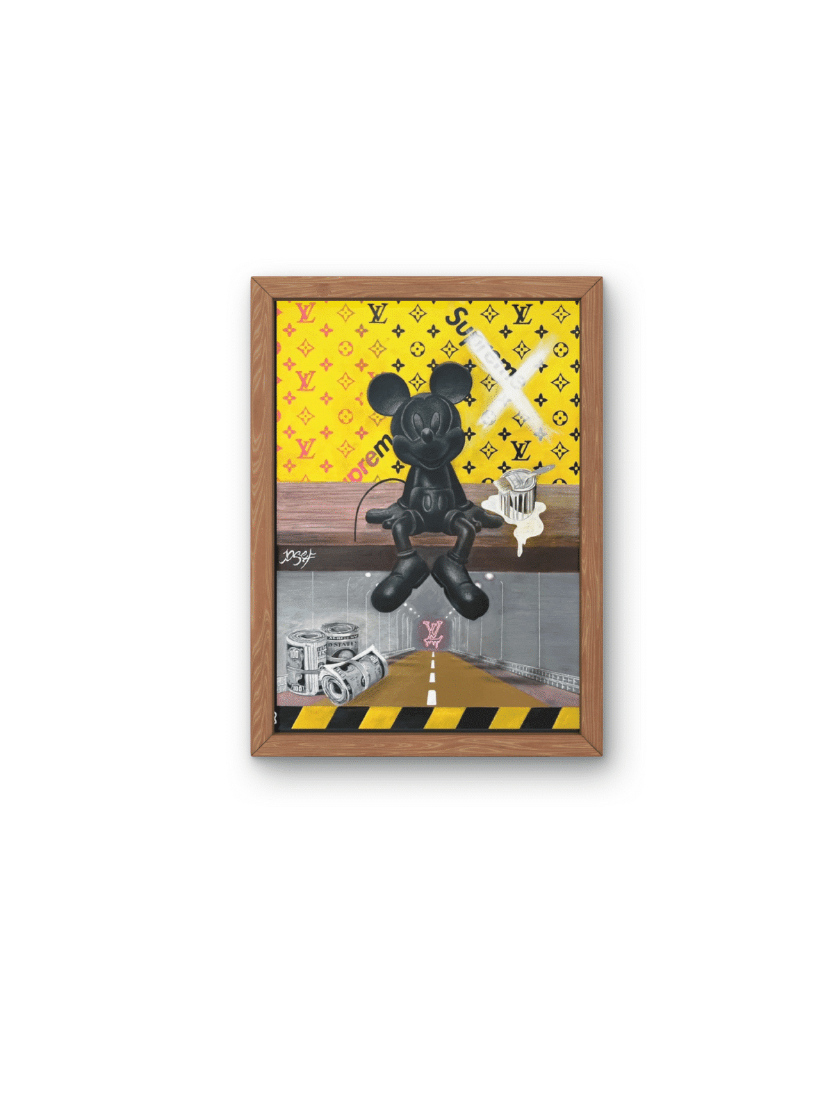 Fashionable Mickey Mouse On a Louis Vuitton Backgr , Tu B'Av Gifts , I