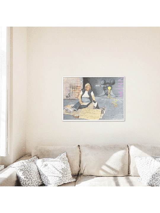 Life on the Street Drawing Depicting the Struggle  , Tu B'Av Gifts , I