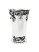 Coupe de Kidush en argent en filigrane yéménite avec Jérusalem, cadeaux de Pâque,