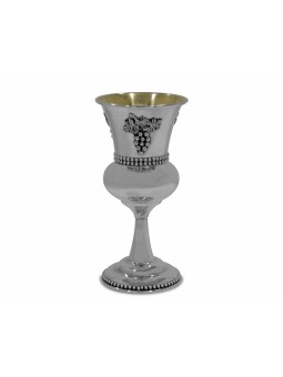 Grande tasse de raisins en argent sterling, cadeaux de Pâque, Judaica israélienne