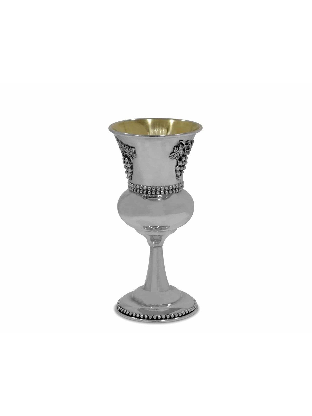Grande tasse de raisins en argent sterling, cadeaux de Pâque, Judaica israélienne