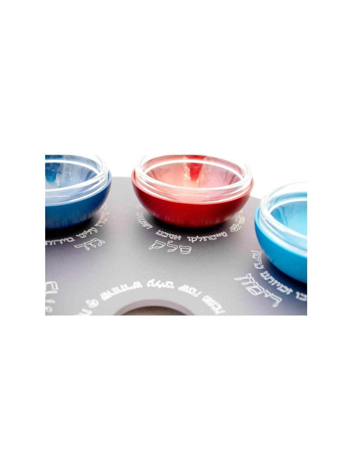 Paint Palette Shaped Modern Plate Aluminum , Aluminum Honey Dishes , I