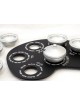 Paint Palette Shaped Modern Plate Aluminum , Aluminum Honey Dishes , I