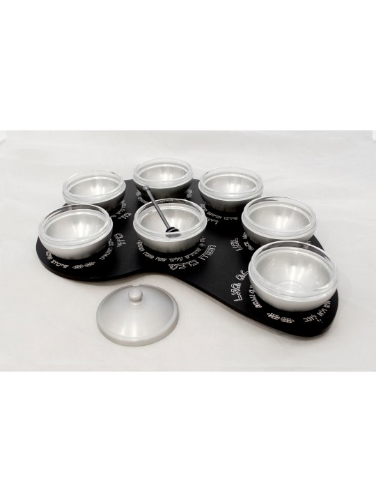 Paint Palette Shaped Modern Plate Aluminum , Aluminum Honey Dishes , I