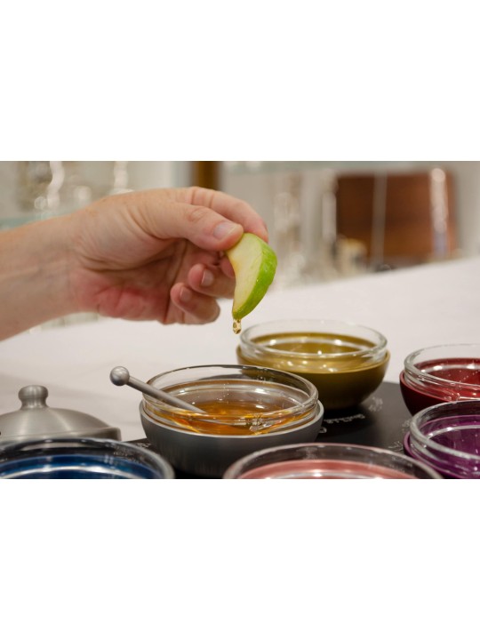 Plateau de service coloré du Nouvel An juif, plats de miel en aluminium, Israël