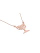 Collier menorah à sept branches en or blanc, cadeaux de mariage juif, Isra