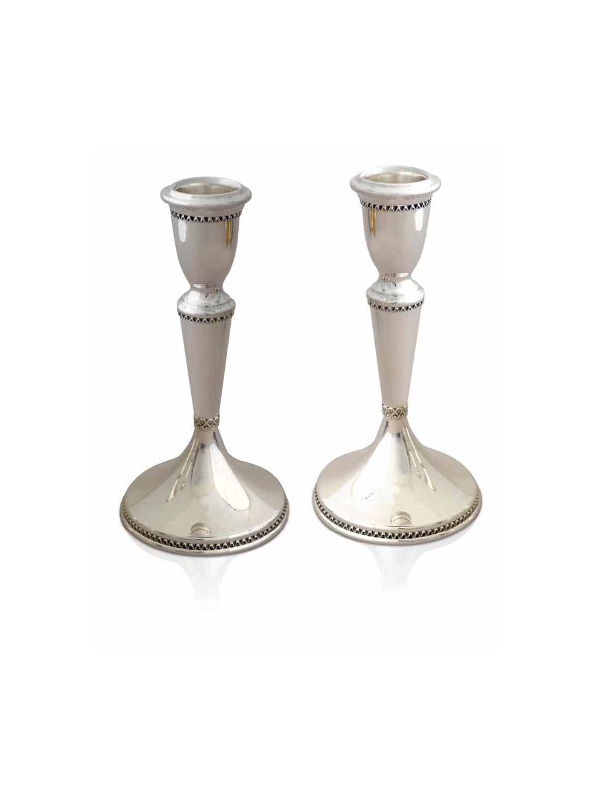Chandeliers en filigrane de taille moyenne en argent, bougie en argent sterling