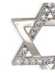 Pendentif Spécial Étoile de David en Or Blanc avec Diam , Cadeaux Tu B'Av , I