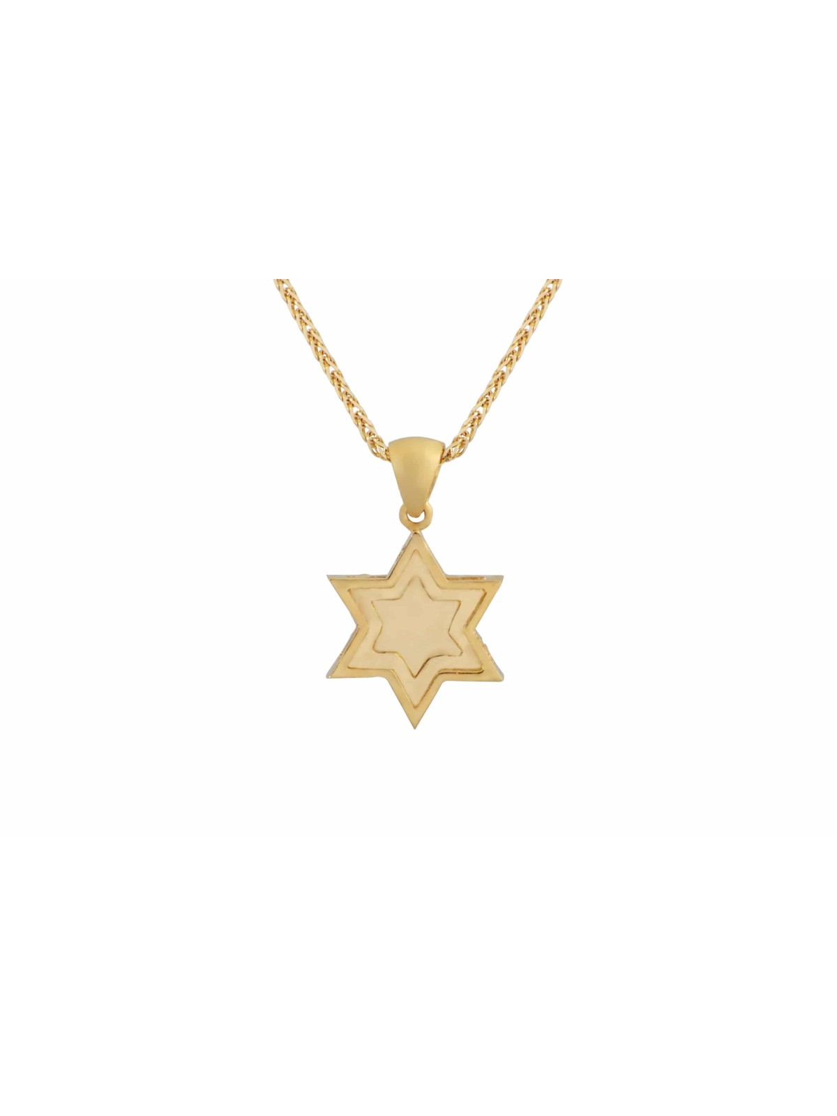 Deux diamants d'or en couches incrustés Magen David Pe , Cadeaux Tu B'Av , I