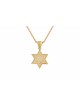 Deux diamants d'or en couches incrustés Magen David Pe , Cadeaux Tu B'Av , I