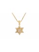 Deux diamants d'or en couches incrustés Magen David Pe , Cadeaux Tu B'Av , I