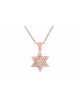 Yellow Gold Diamonds Encrusted Star of David Penda , Tu B'Av Gifts , I