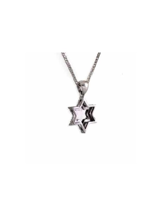 Yellow Gold Diamonds Encrusted Star of David Penda , Tu B'Av Gifts , I