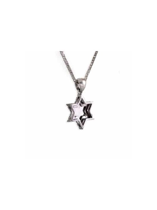 Yellow Gold Diamonds Encrusted Star of David Penda , Tu B'Av Gifts , I