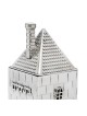 Elegant Brick House Patterned Silver Spice Box for , Tu B'Av Gifts , I