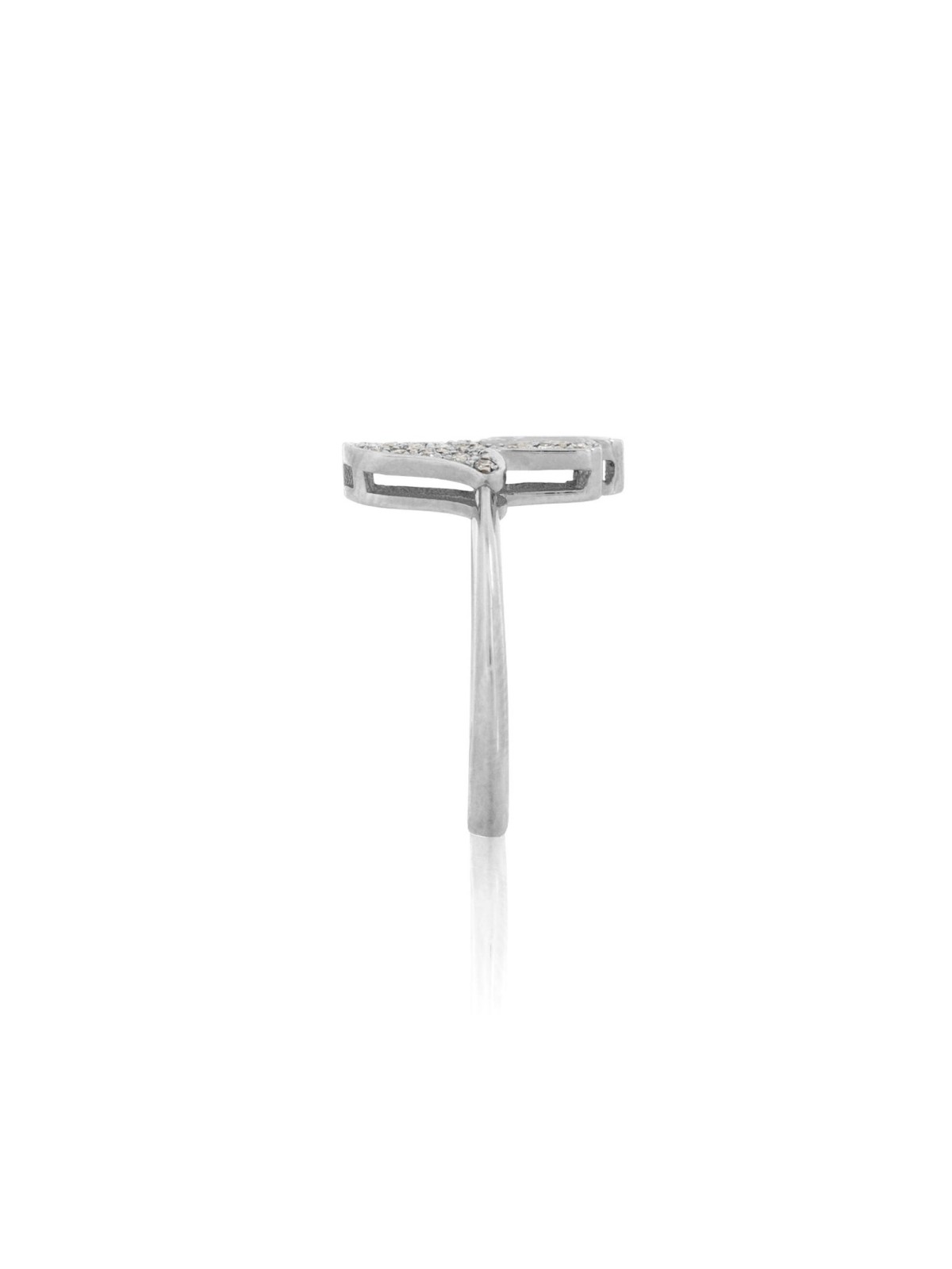 Stylish 14k Gold Hamsa Ring with Diamonds , Tu B'Av Gifts , Israeli Ju