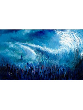 Parting of The Sea Exodus Painting Print , Exodus Paintings , Israélien