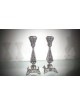Chandeliers juifs en argent avec design en filigrane, canette en argent sterling