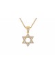 Small and classic gold Star of David with diamonds , Tu B'Av Gifts , I