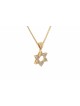 Small and classic gold Star of David with diamonds , Tu B'Av Gifts , I