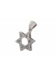 Pendentif White Tiny Diamond Star of David, Cadeaux Tu B'Av, Jud israélien