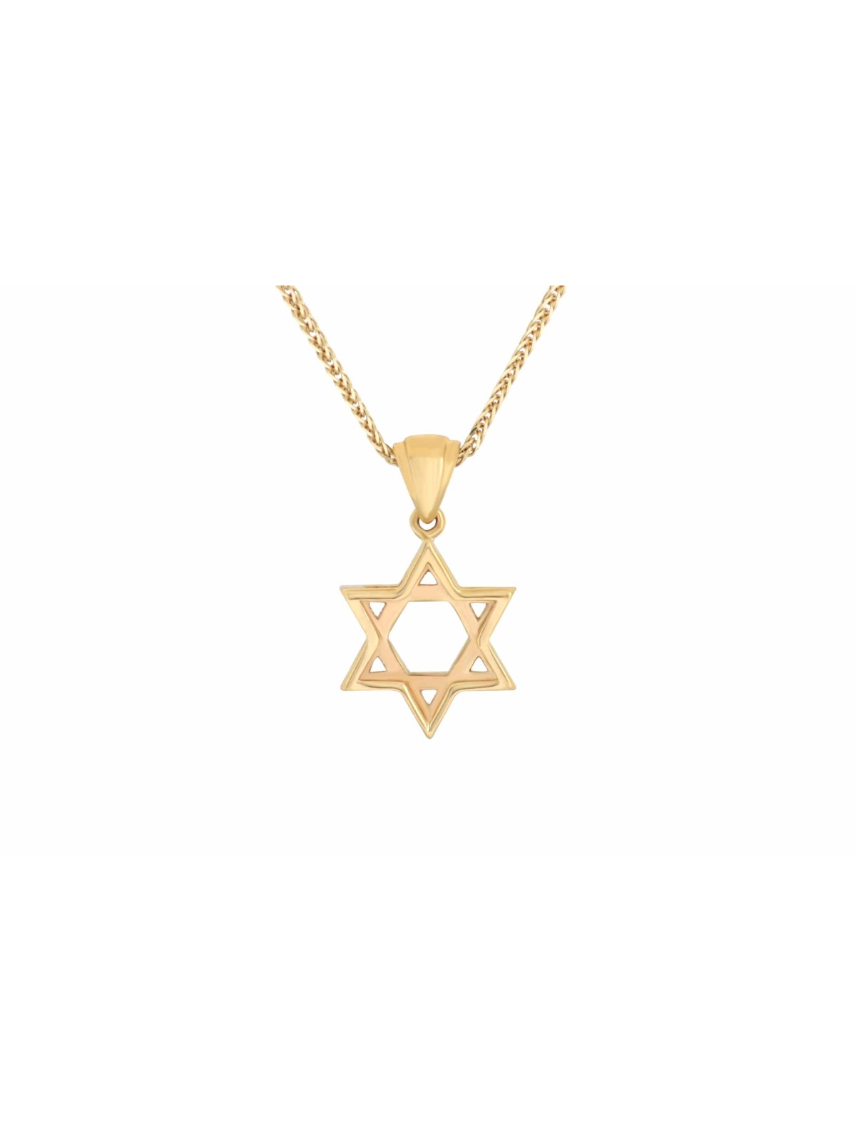 Pendentif White Tiny Diamond Star of David, Cadeaux Tu B'Av, Jud israélien