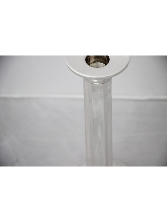 Sterling Silver Small Sabbath Candlesticks and Tra , Passover Gifts ,