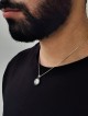 14K White Gold Shma Israel Pendant , Tu B'Av Gifts , Israeli Judaica
