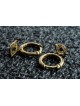 14k Gold and Diamonds Evil Eye Hoop Earrings , Jewish Earrings , Israe
