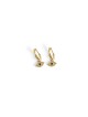 Boucles d’oreilles 14 carats Or et Diamants Evil Eye Hoop , Boucles d’oreilles juives , Israël
