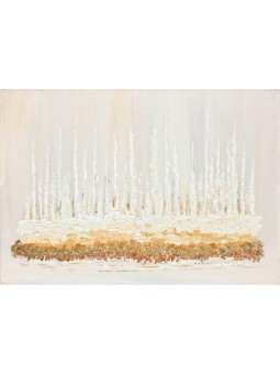 Beautiful Modern Pastel Painting of Jerusalem Land , Tu B'Av Gifts , I