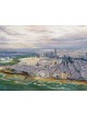 Tel Aviv Landscape From Above Print , Tu B'Av Gifts , Israeli Judaica