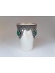 vintage Pure Silver Filigree Kiddush Cup avec Eila , Cadeaux de Pâque ,