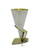 Coupe de Kiddouche contemporaine en laiton et argent sterling, Cu de Kiddouche moderne